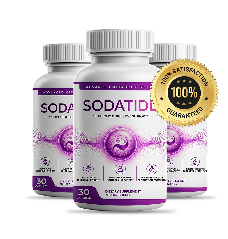Sodatide 60-day money-back guarantee bottle